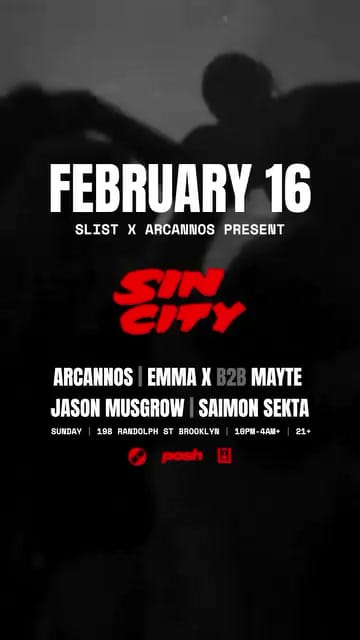 SIN CITY flyer