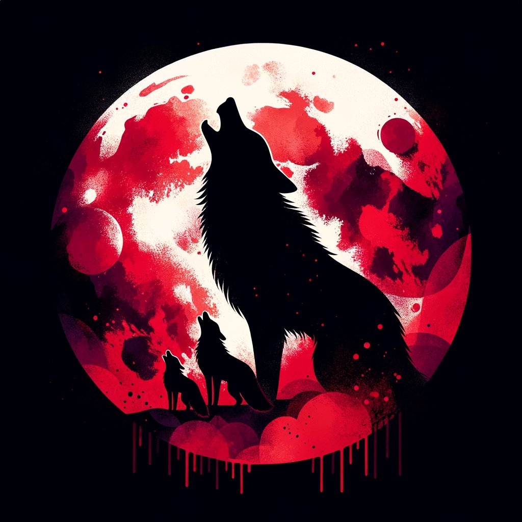 Wolf silhouette representing power hierarchy