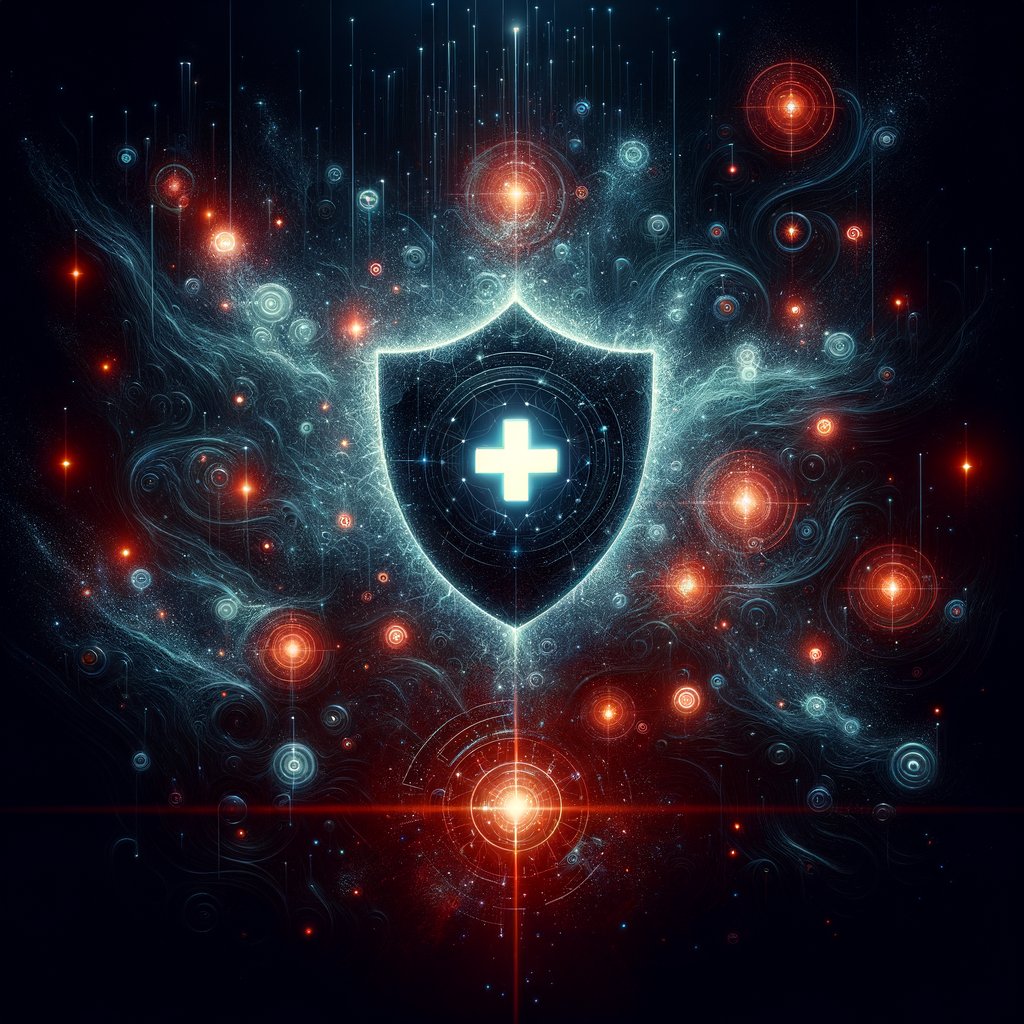 Abstract dark art representing rave safety and harm reduction tips