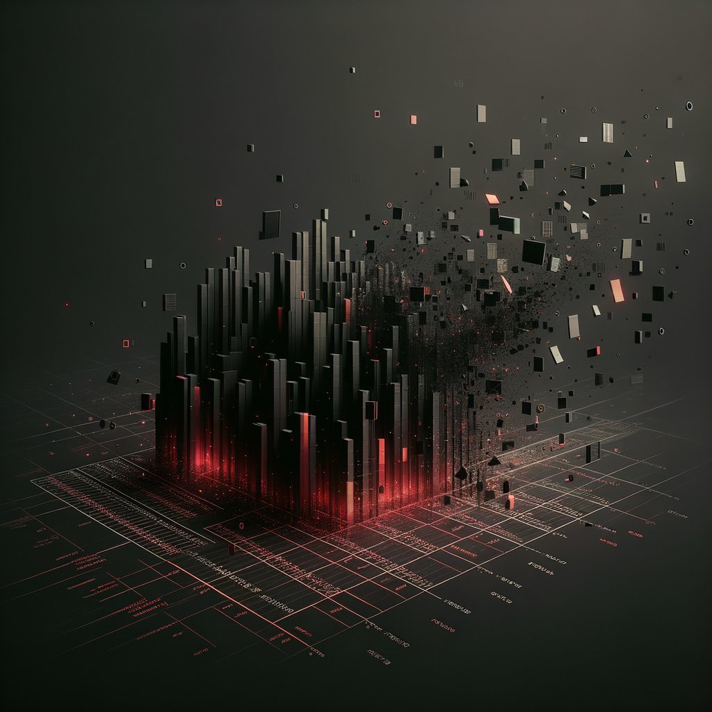 Abstract dark composition representing event economics