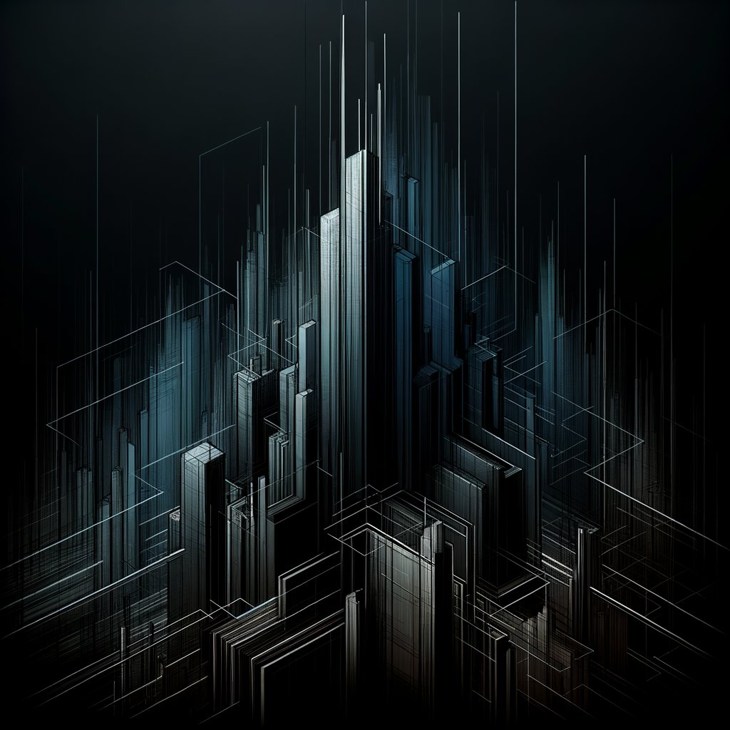Abstract dark architectural lines representing the SLIST growth framework