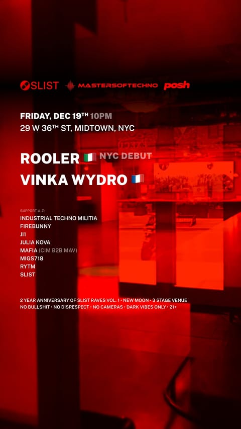 ROOLER NYC DEBUT + VINKA WYDRO