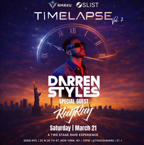 TIMELAPSE: DARREN STYLES + RAYRAY + LUCA TESTA