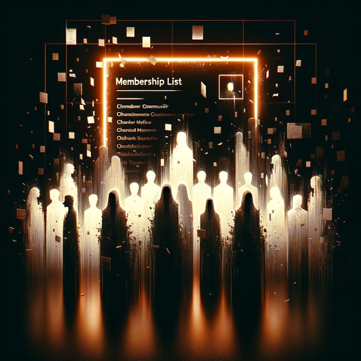 Abstract dark art representing the SLIST community membership concept