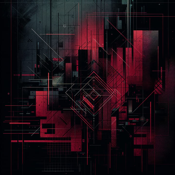 Abstract dark geometric artwork representing the SLIST doctrine
